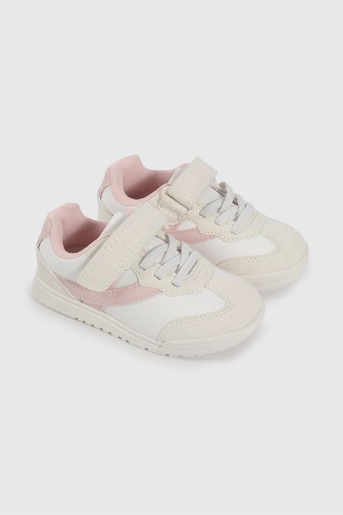 Zapatilla Urbana Beige y Rosado de Caminante talla 21 a 27