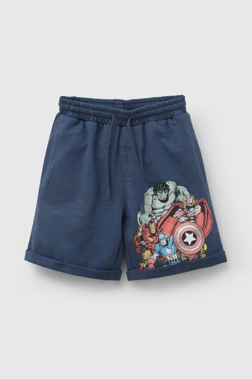 Bermuda Azul Marvel Comics de Niño talla 3 a 12 Años