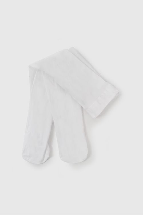 Panty Blanca de Niña Infantil talla 0/6 M 12/24M