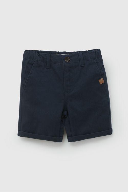 Bermuda Azul Gabardina De Niño Infantil talla 3/6 M a 24m/36 M