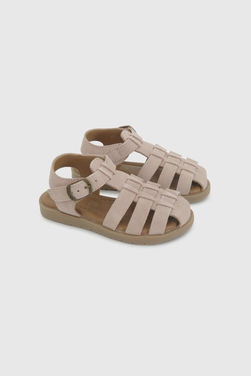 Sandalia de Cuero Rosada de Caminante talla 21 a 27