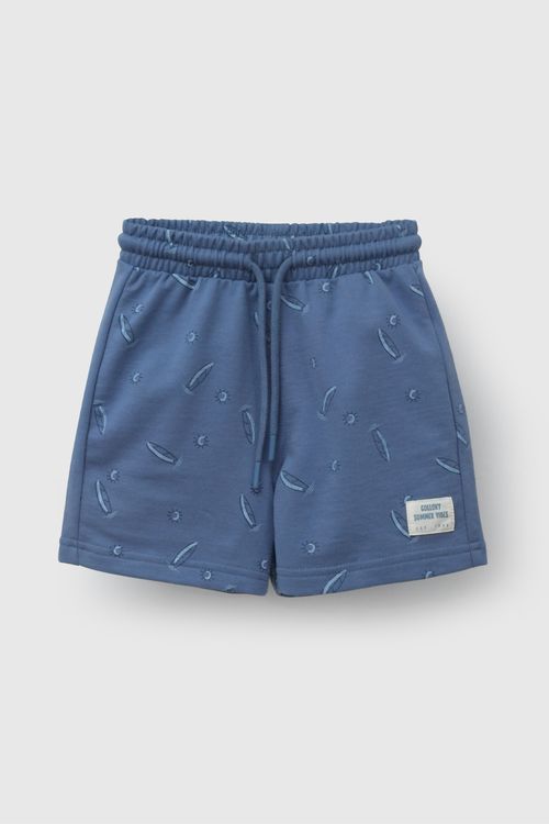 Bermuda Azul Full Print De Niño Infantil talla 3/6 M a 24m/36 M