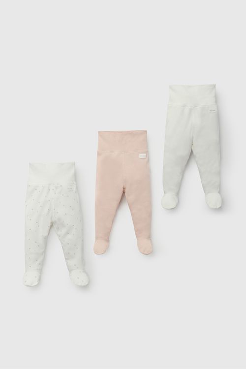 Pack Tres Patas Rosada de Bebé de New born talla RN a 24M