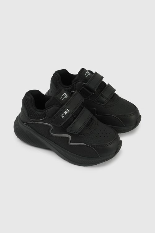 Zapatilla Deportiva Caminante Unisex Negra Talla 21 al 27