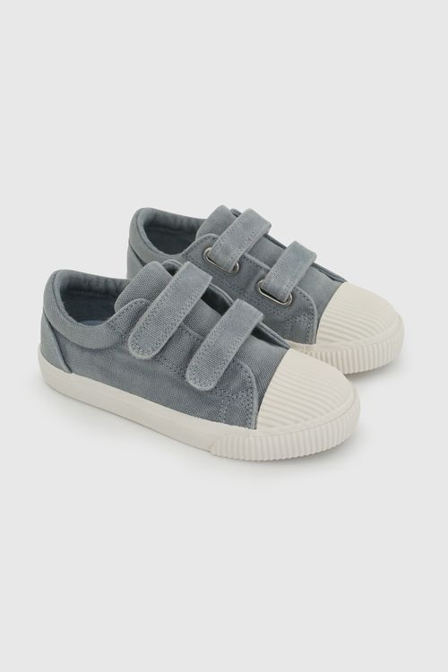 Zapatilla de Niña Celeste con Velcro