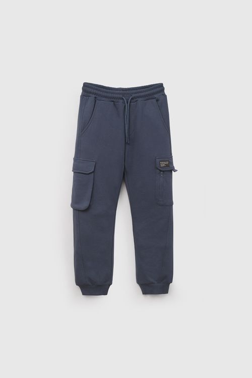 Buzo Azul Cargo de Niño talla 3 a 12 Años