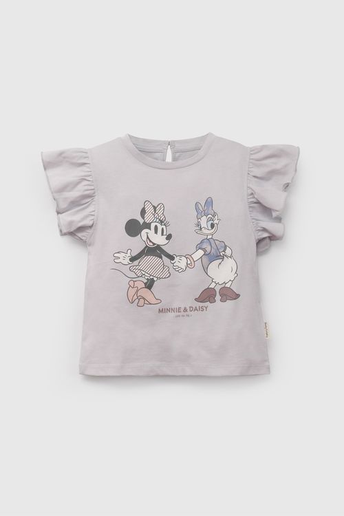 Polera Morada Minnie Y Daisy de Niña talla 3/6 M a 24m/36 M Disney
