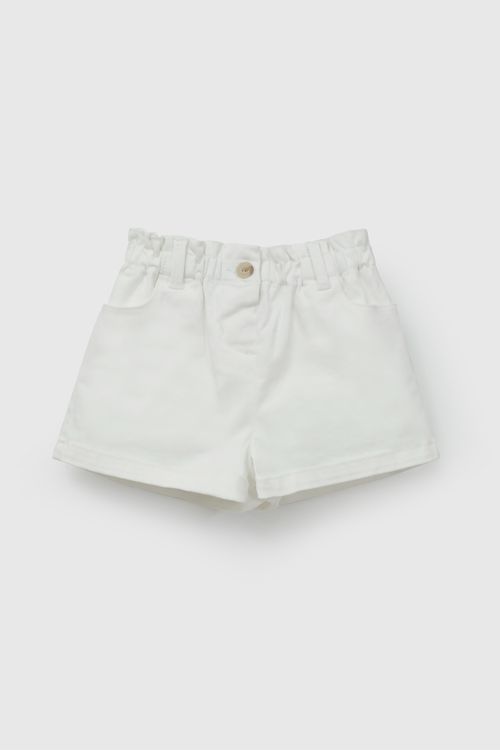 Short Blanco Niña Infantil talla 3/6 M a 24m/36 M