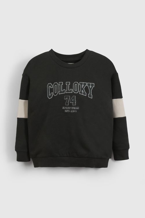 Poleron Negro Colloky de Niño talla 3 a 12 Años