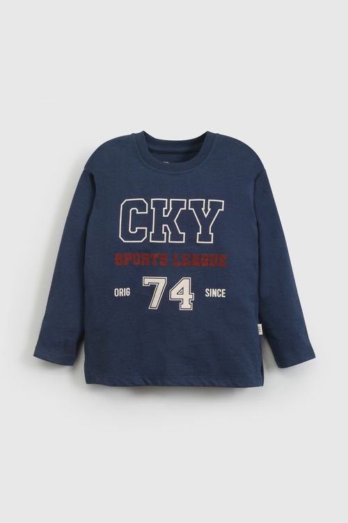 Polera Azul Colloky De Niño Infantil talla 3/6 M a 24m/36 M