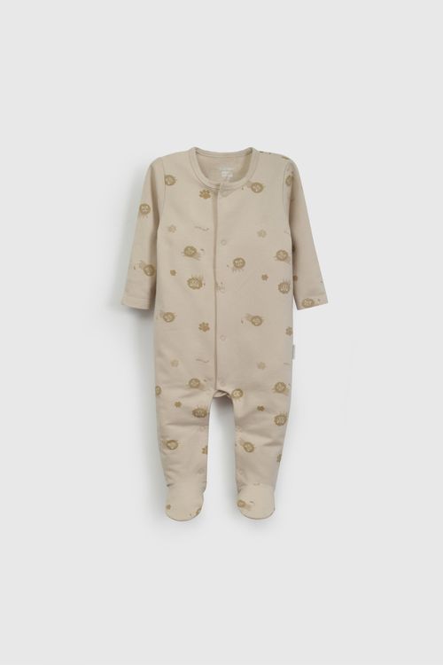 Osito Beige Estampado de Bebé de New born talla RN a 6/9 M