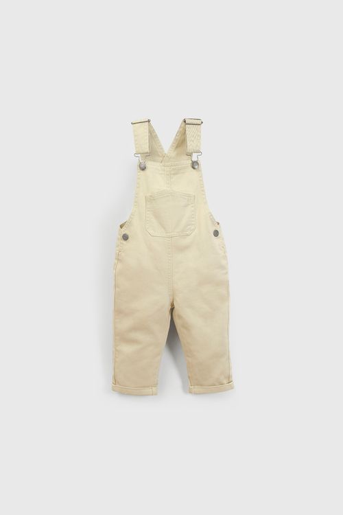 Jardinera Gabardina Beige de Niño en Algodón Talla 3/6M a 36M