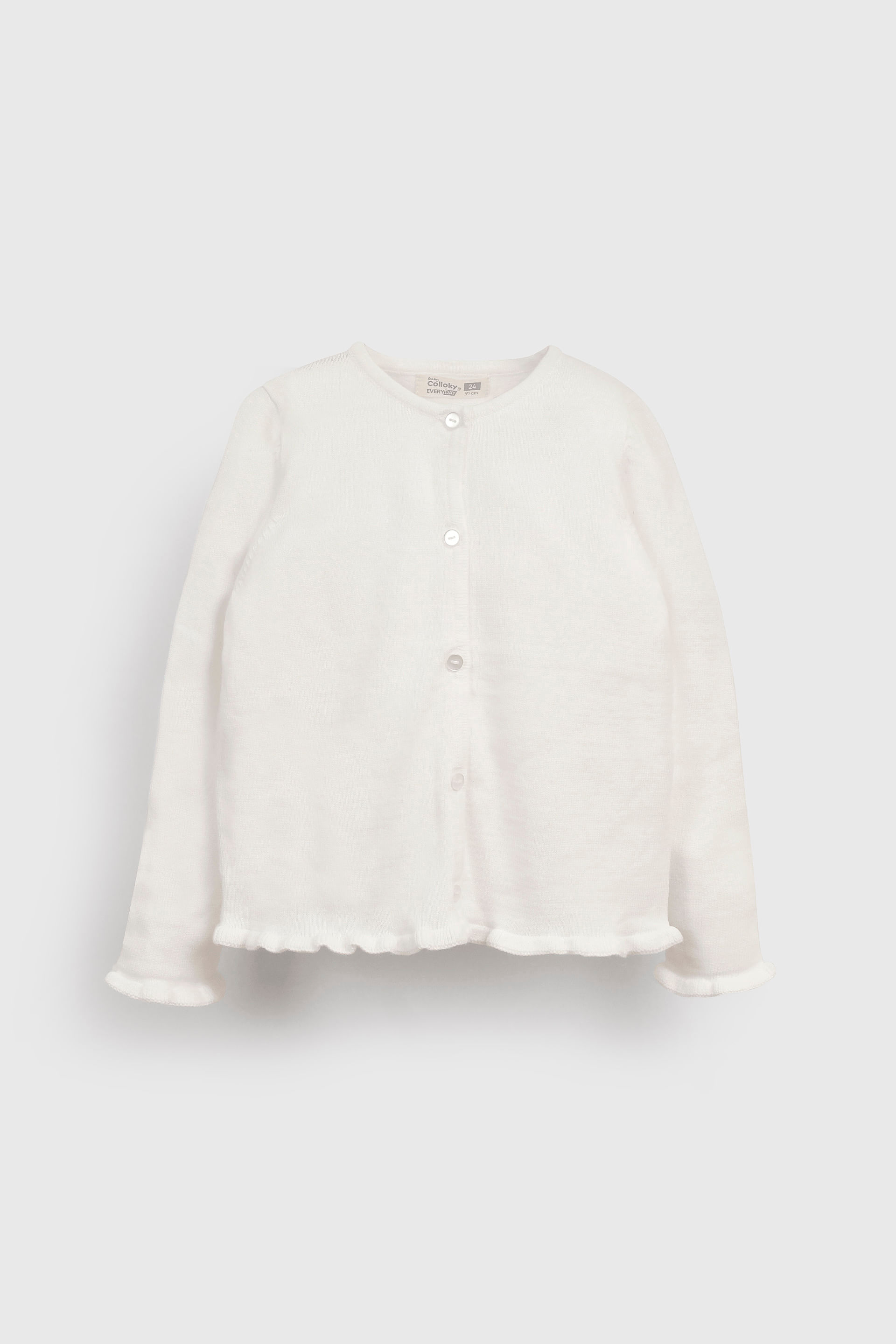 Chaleco Colloky casual de niña Blanco Talla 3 a 36M