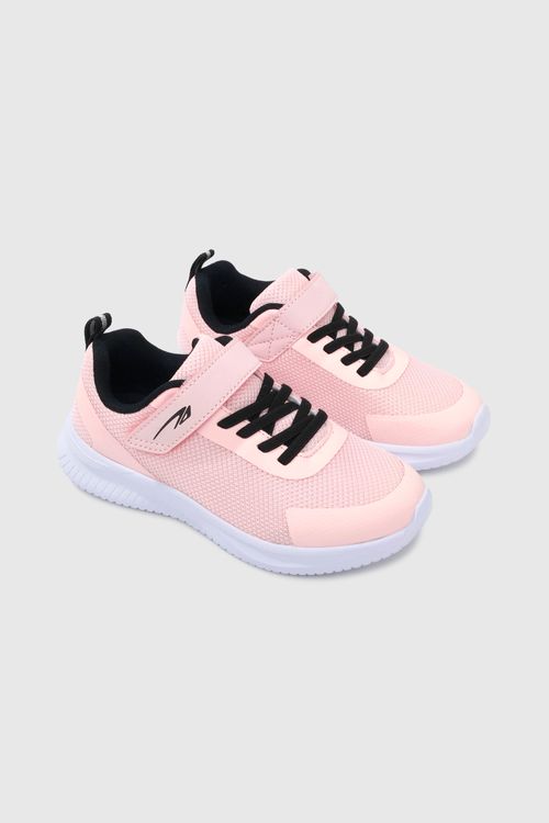 Zapatilla deportiva Running para Niña Rosadas con velcro