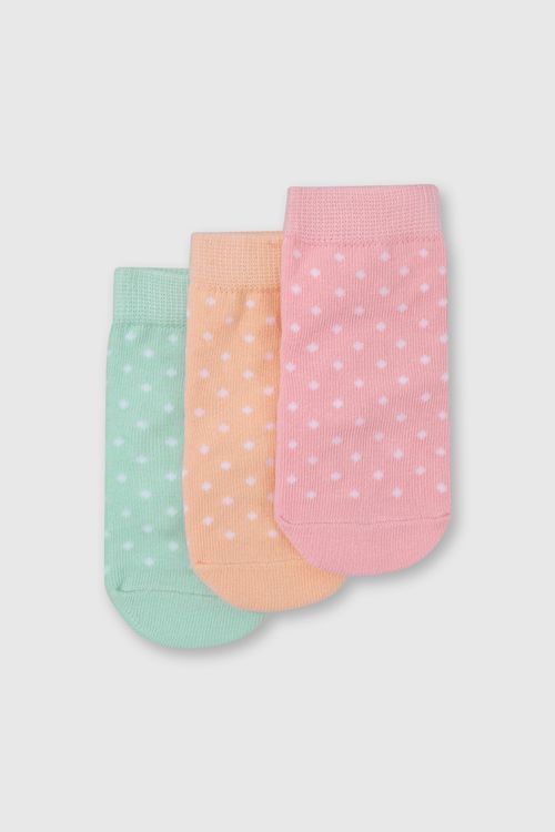 Pack de 3 Calcetines Corto Naranjo para niño