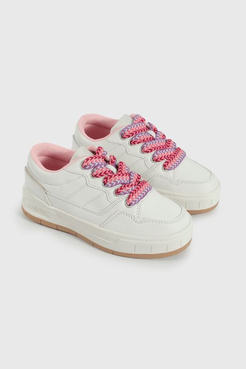 Zapatilla Lifestyle de Niña Multicolor Caña Baja con Cordón