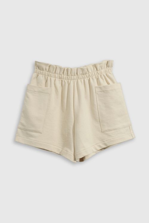 Short Beige de policotton para niña