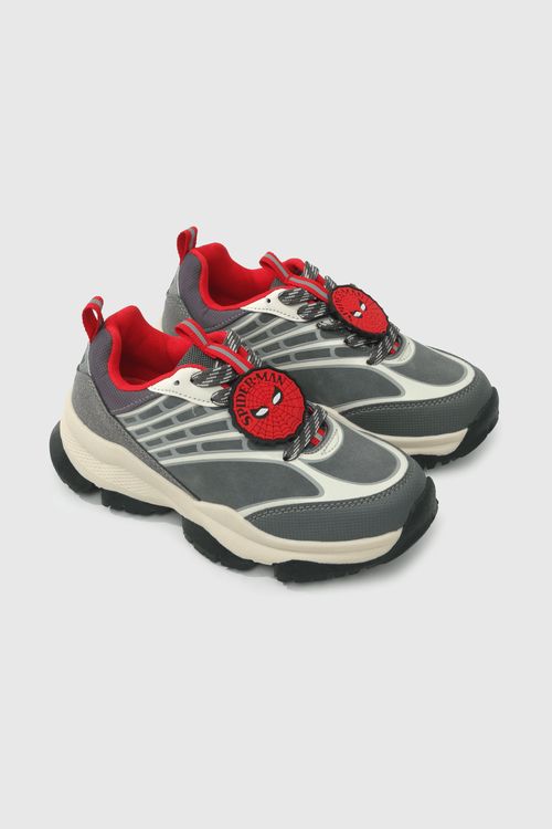 Zapatilla Disney outdoor de Spiderman para Niño Gris
