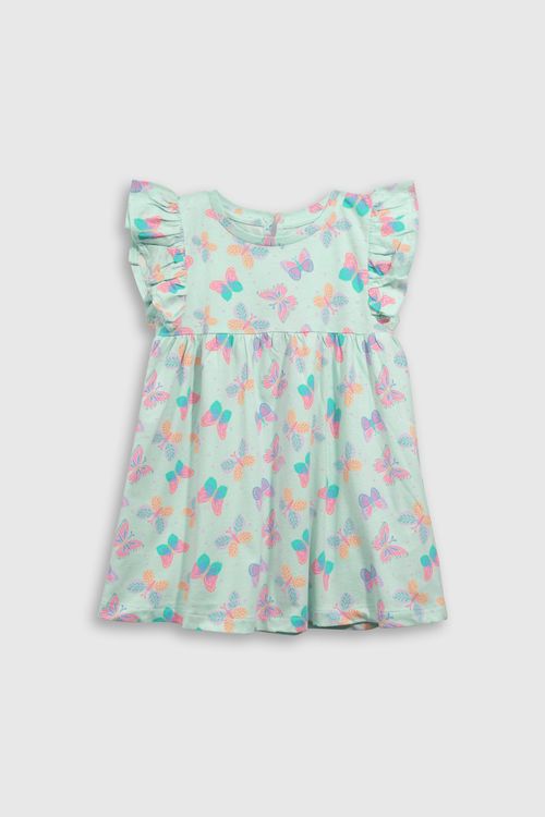 Vestido Calipso de algodón jersey liviano estampado