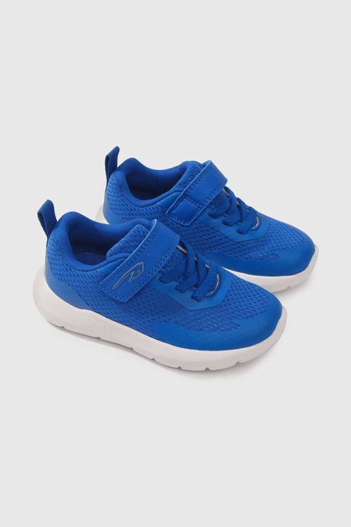 Zapatilla Deportiva Azul C74 cierre de velcro para niño