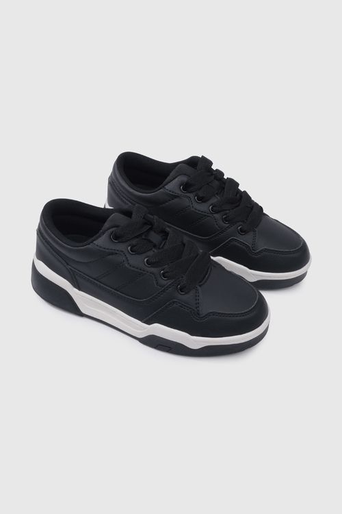 Zapatilla Urbana Negra Lifestyle Skate para niña