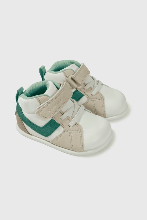 Zapatilla Lifestyle Beige Primeros Pasos con Cordón Elástico Talla 18 al 21