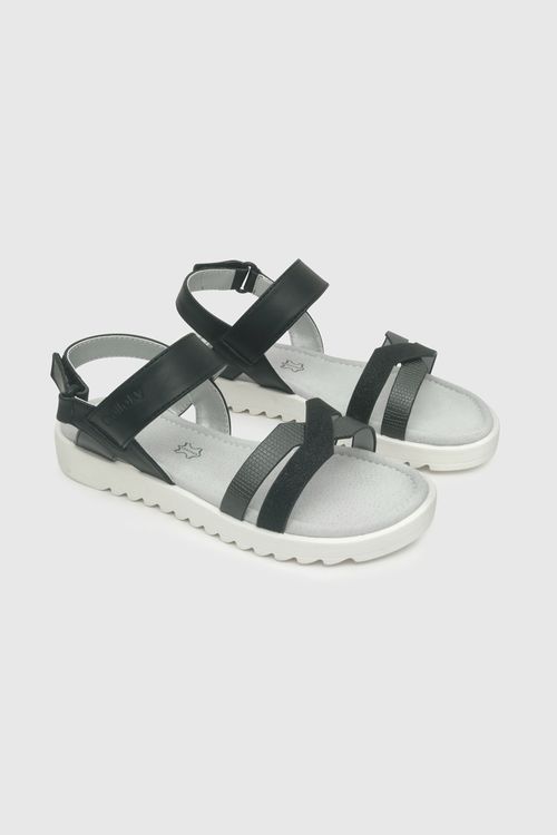 Sandalia de niña negro / black (28 a 38)