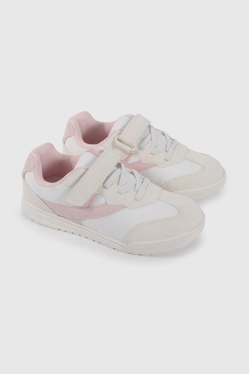 Zapatilla Urbana Beige y Rosado de Niña talla 28 a 38