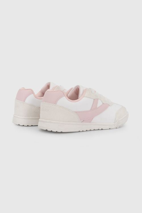 Zapatilla Urbana Beige y Rosado de Niña talla 28 a 38