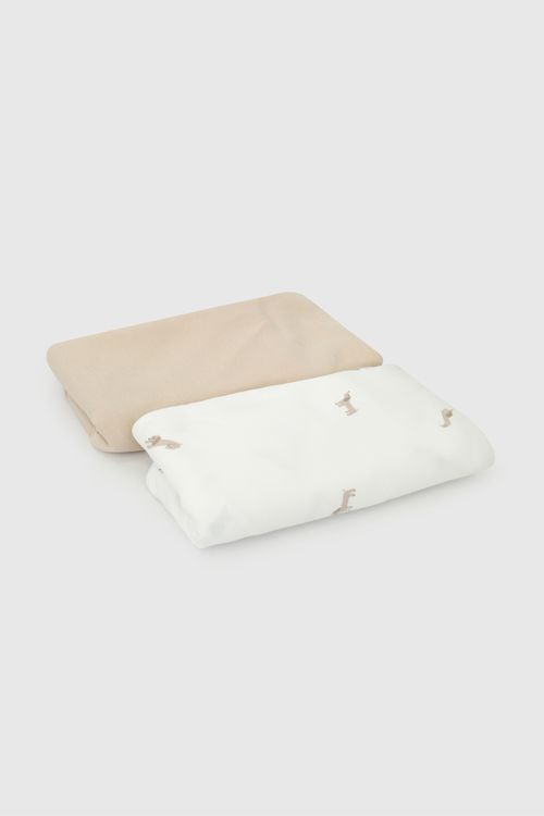 Pack de 2 Tutos Beige de Algodón para Niño