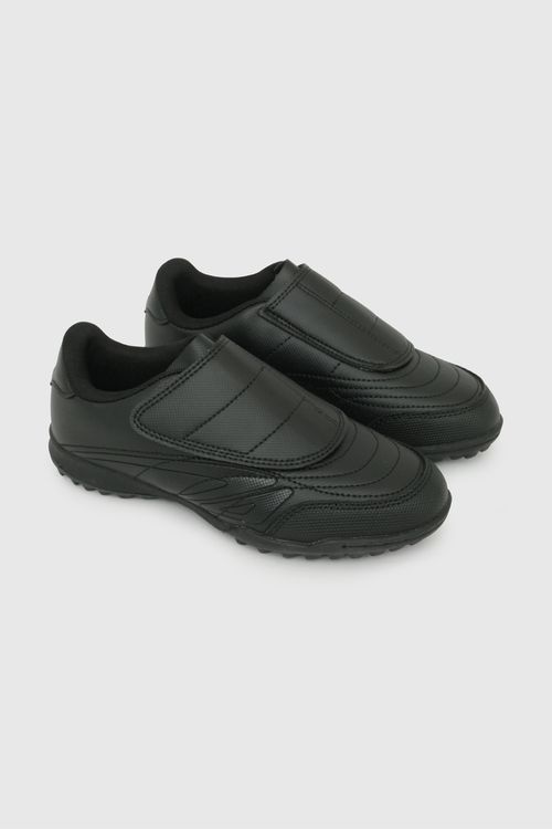 Zapatilla Deportiva Negra Unisex de Sintético, Textil y Goma