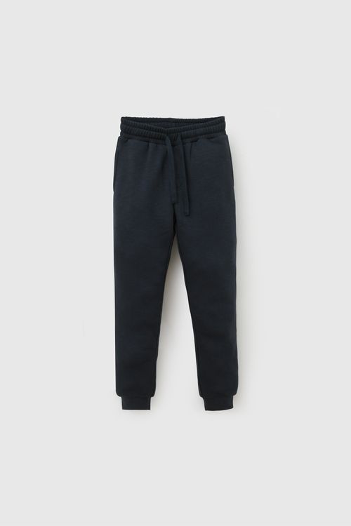 Pantalón Buzo Niño Celeste de Algodón y Poliéster