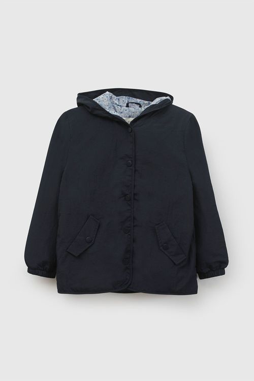 Cortaviento Celeste Niña de Nylon con Gorro