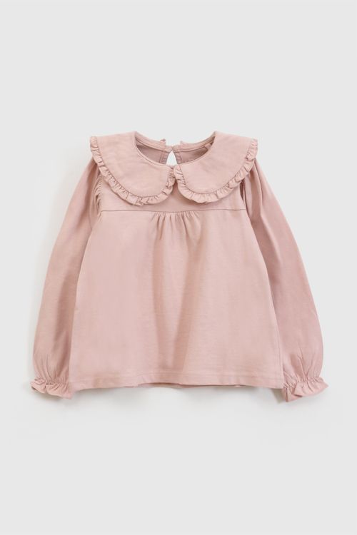 Polera Infantil Morada de Algodón para Niña